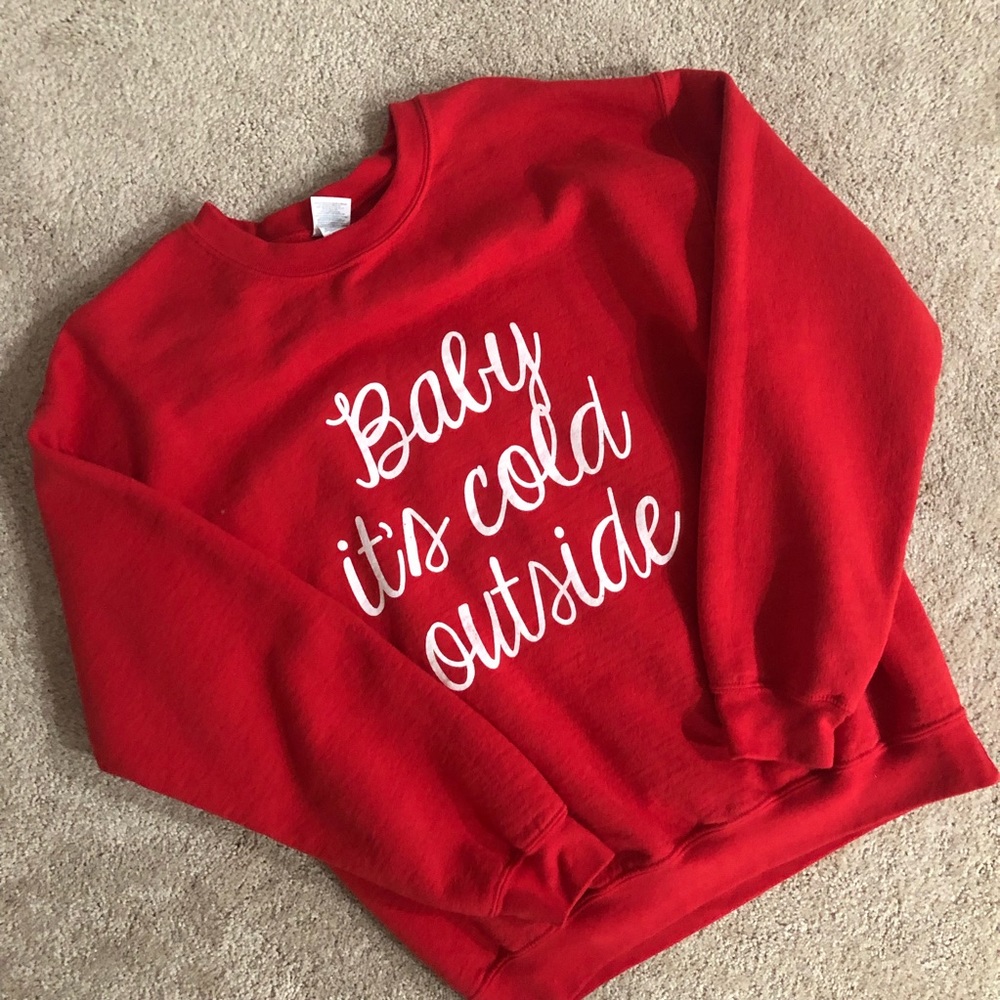 Pink Lily Christmas Sweatshirt